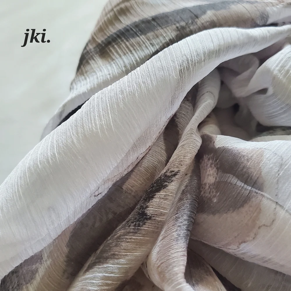 Women's Scarf Floral Sheer Lavender
